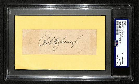 Robert T. Bobby Jones Masters Golfer Signed/Autographed 3x5 Cut  PSA/DNA 196936