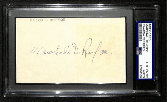 Marshall Renfroe 1959 Giants Signed/Autographed 3x5 Index Card PSA/DNA 196920