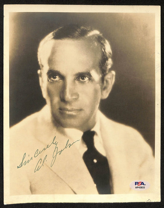 Al Jolson Actor Signed/Inscribed Vintage 8x10 B/W Photo PSA/DNA 196895
