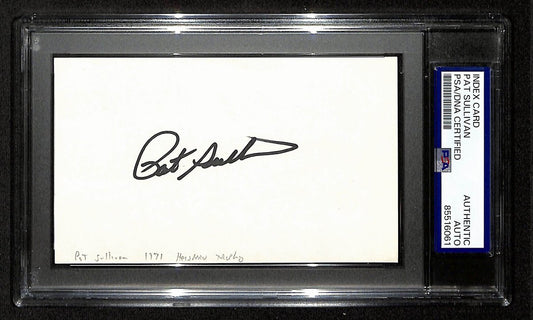 Pat Sullivan Auburn Heisman Signed/Autographed 3x5 Index Card PSA/DNA 196943