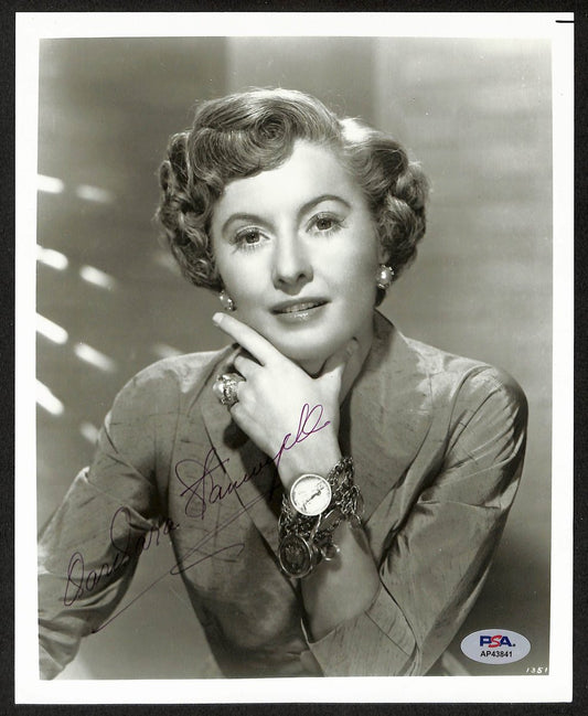 Barbara Stanwyck Actor Signed/Autographed Vintage 8x10 B/W Photo PSA/DNA 196887