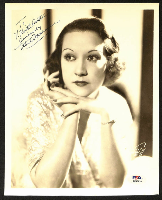 Ethel Merman Actor Signed/Inscribed Vintage 8x10 B/W Photo PSA/DNA 196890