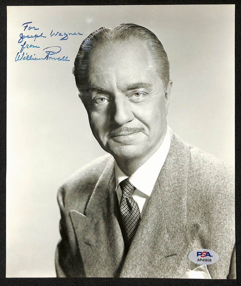 William Powell Actor Signed/Inscribed Vintage 7.5x9 B/W Photo PSA/DNA 196892
