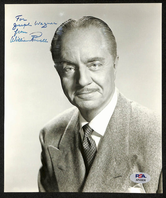 William Powell Actor Signed/Inscribed Vintage 7.5x9 B/W Photo PSA/DNA 196892