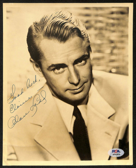 Alan Ladd Actor Signed/Inscribed Vintage 8x10 B/W Photo PSA/DNA 196893