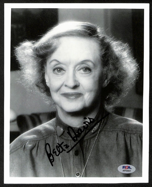 Bette Davis Actor Signed/Autographed Vintage 8x10 B/W Photo PSA/DNA 196896