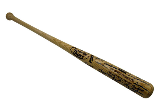 1980 World Series Champs Phillies Bat Signed by 31 Rose McGraw PSA/DNA 197457