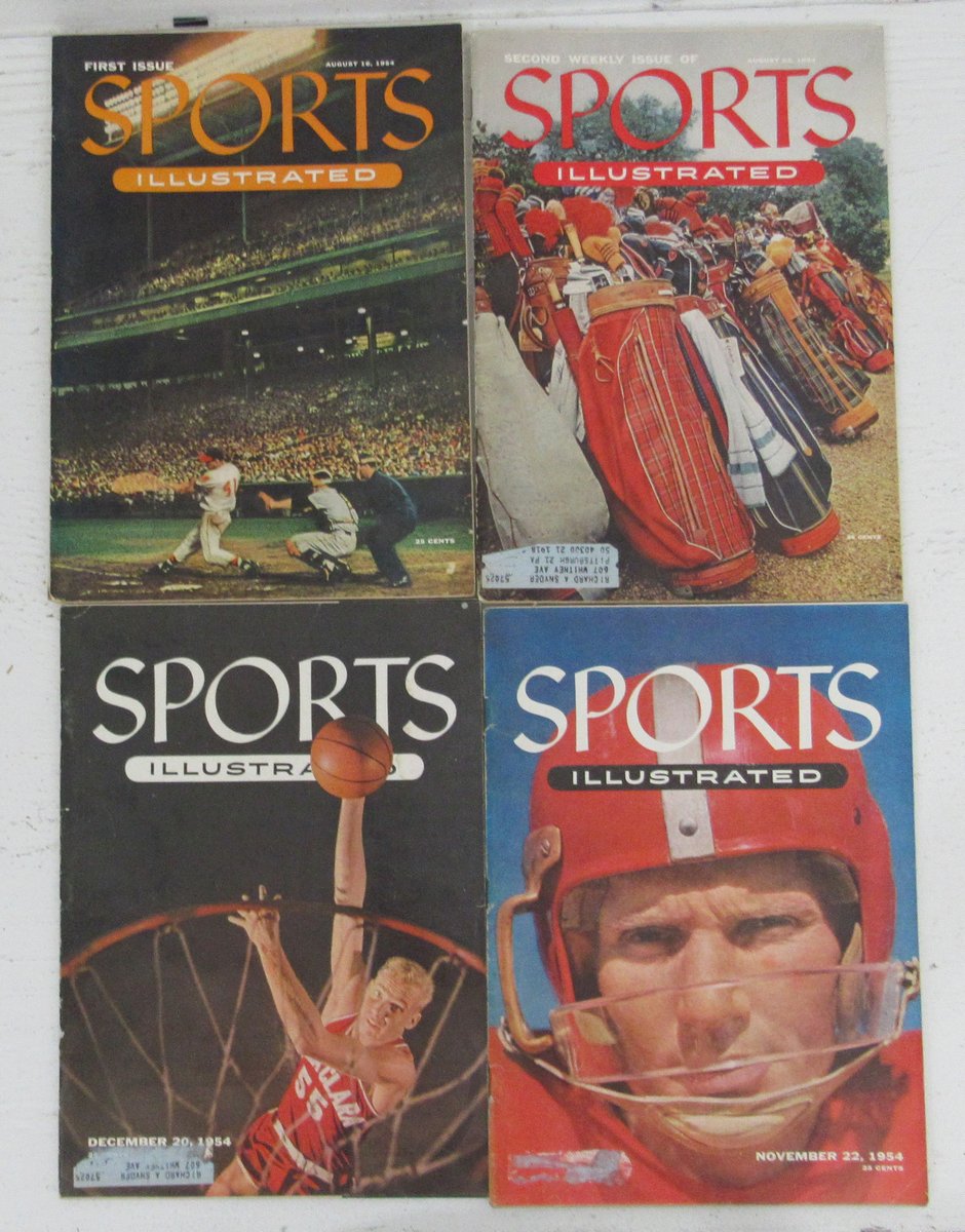 1954 Sports Illustrated 1st Year Complete (20) Issues -1st Issue No Label 197750