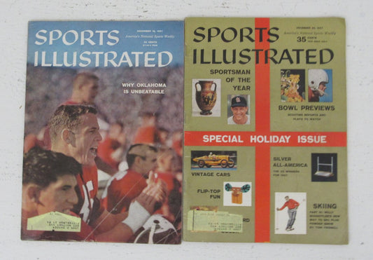Lot of (22) 1957 Sports Illustrated Magazines Oklahoma Cover  197753