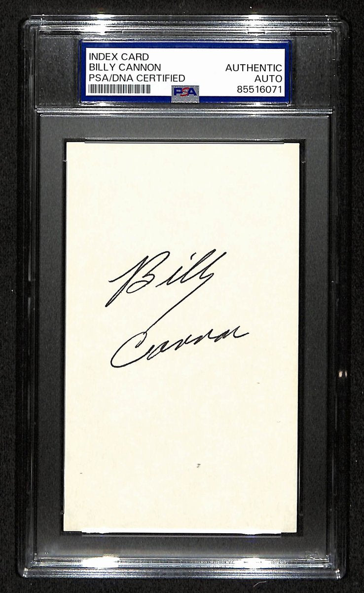 Billy Cannon Signed/Autographed 3x5 Index Card LSU 1959 Heisman PSA/DNA 196976