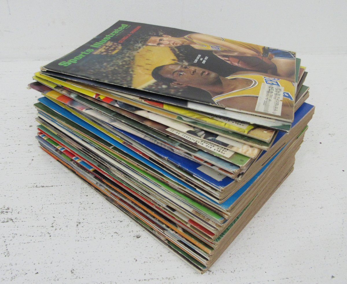 Lot of (37) 1968 Sports Illustrated Magazine Issues Namath/West Covers 197759