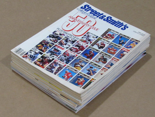 1990-1999 Street & Smith College Football Yearbook Lot of 10