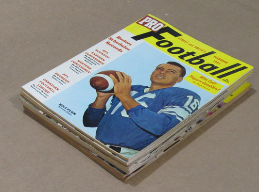 1963-1969  Street & Smith Pro Football Yearbook Lot of 7