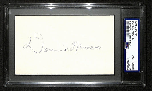 Donnie Moore Signed/Auto Cut on 3x5 Index Card California Angels PSA/DNA 196987