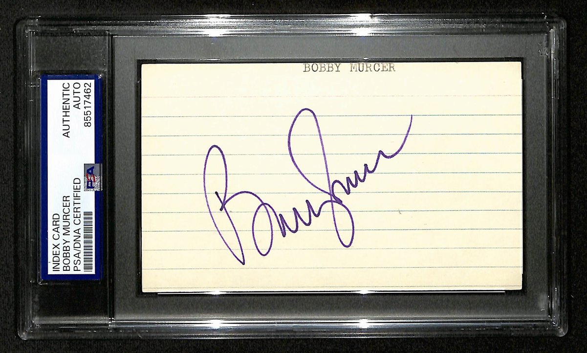 Bobby Murcer Signed/Auto 3x5 Index Card New York Yankees PSA/DNA 196998
