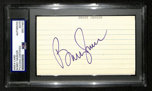 Bobby Murcer Signed/Auto 3x5 Index Card New York Yankees PSA/DNA 196998