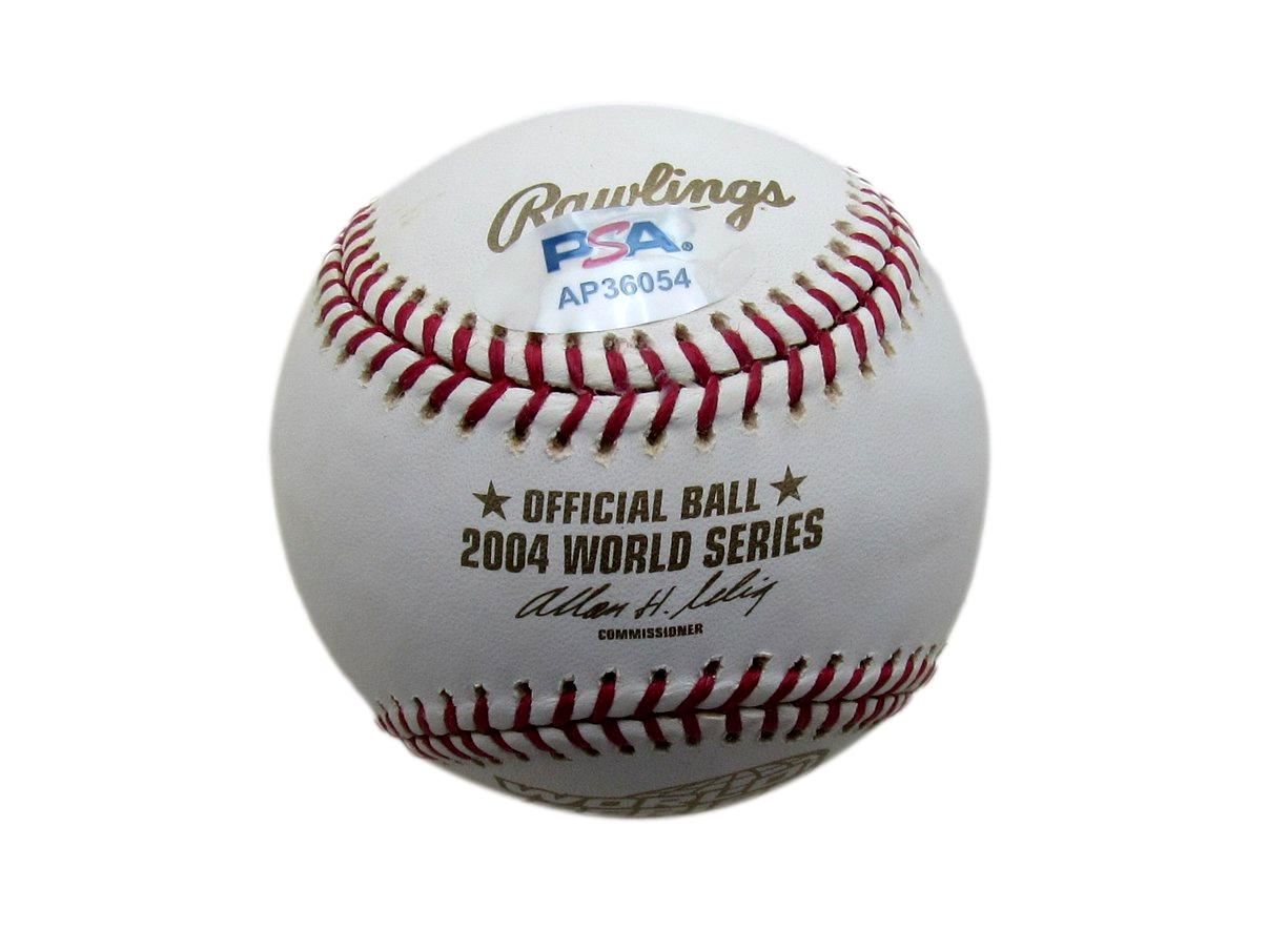Pedro Martinez HOF Signed/Auto 2004 WS Baseball Boston Red Sox PSA/DNA 197485