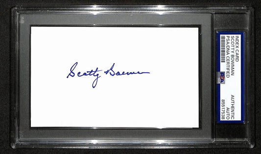 Scotty Bowman Signed/Auto 3x5 Index Card Montreal Canadiens PSA/DNA 197038