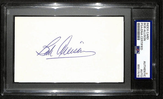 Bob Allison Signed/Autographed 3x5 Index Card Minnesota Twins PSA/DNA 197783