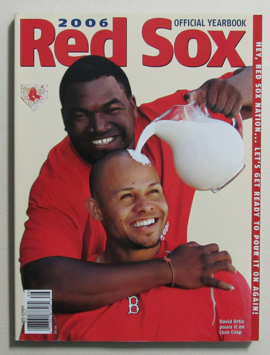 2006 Boston Red Sox Official Team Yearbook Ortiz/Crisp Cover 186041