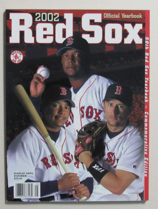 2002 Boston Red Sox Official Team Yearbook Martinez/Ramirez Cover 186046