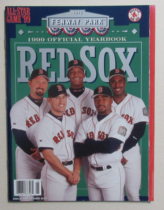 1999 Boston Red Sox Official Team Yearbook Pedro Martinez Cover 186049