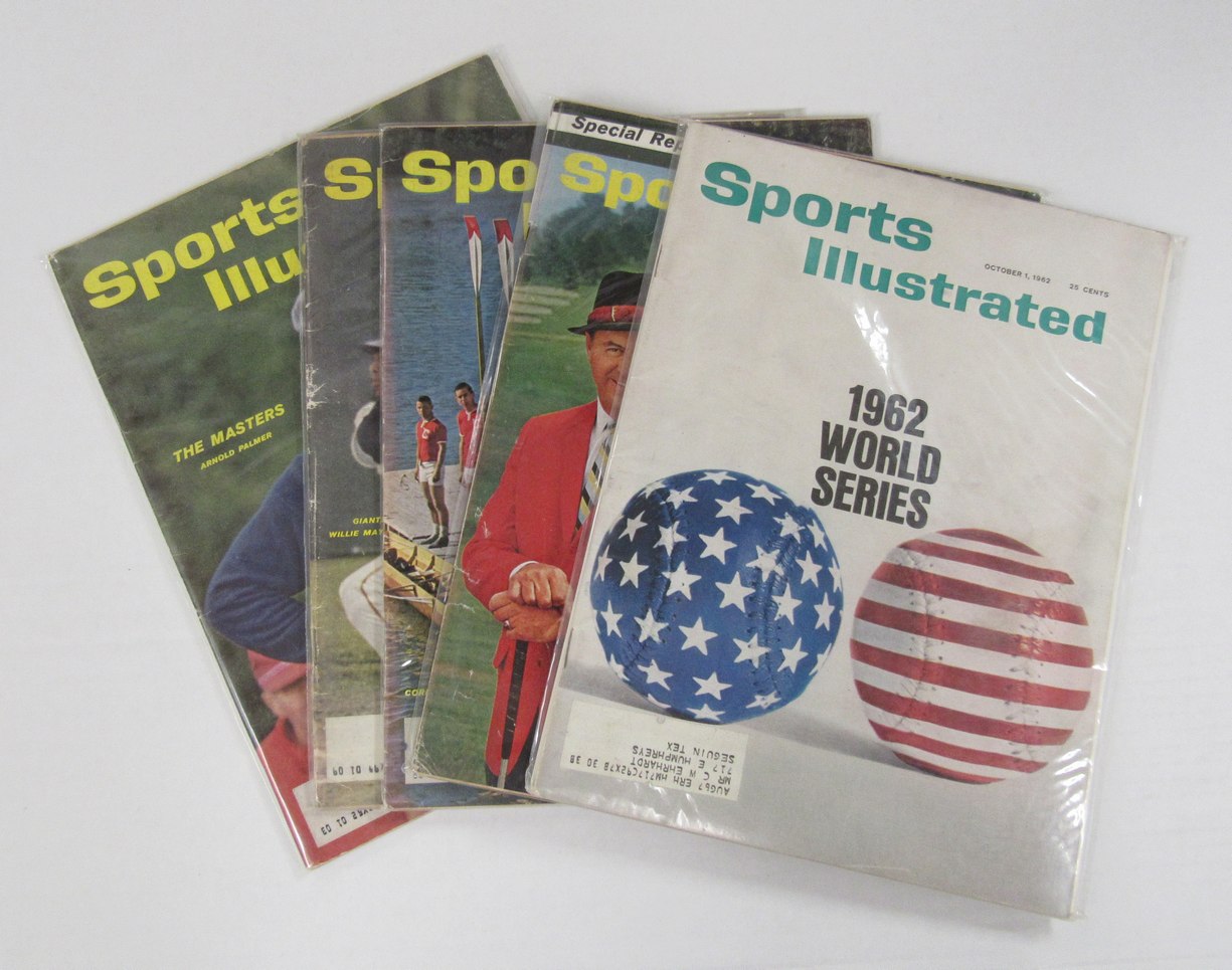 Lot of (21)1962 Sports Illustrated Magazines Mays/62 WS/Palmer Covers 198091