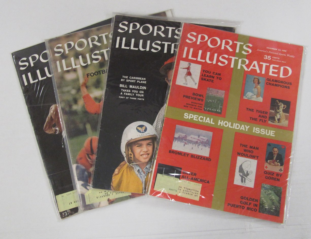Lot of (16)1958 Sports Illustrated Magazines Willie Shoemaker Cover 198086