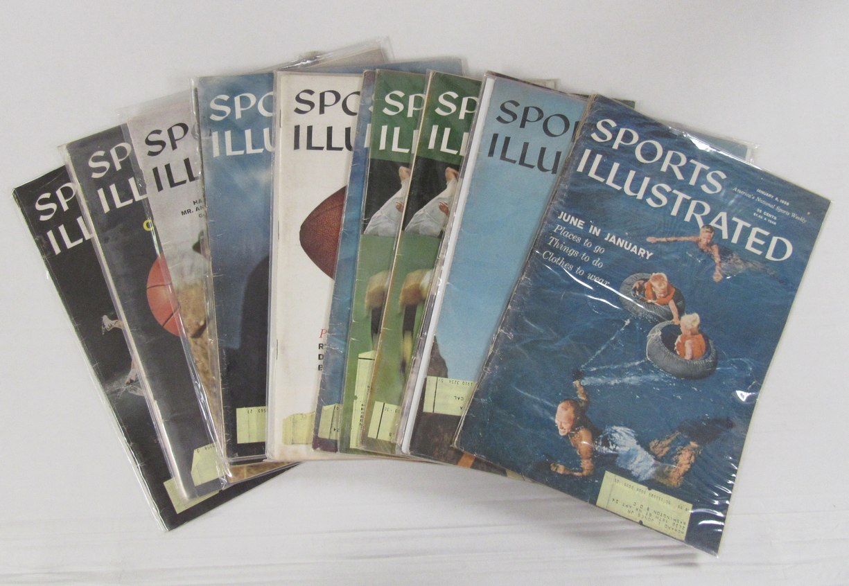 Lot of (16)1958 Sports Illustrated Magazines Willie Shoemaker Cover 198086