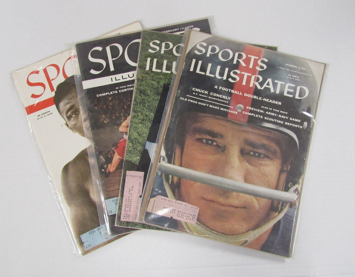 Lot of (14)1956 Sports Illustrated Magazines Patterson/ FB Issue Covers 198093