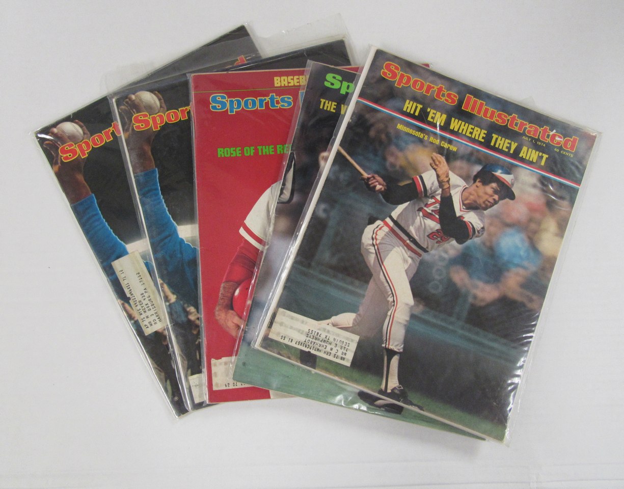 Lot of (21)1974 Sports Illustrated Magazines Aaron 715/Rose/Ali Covers 198096