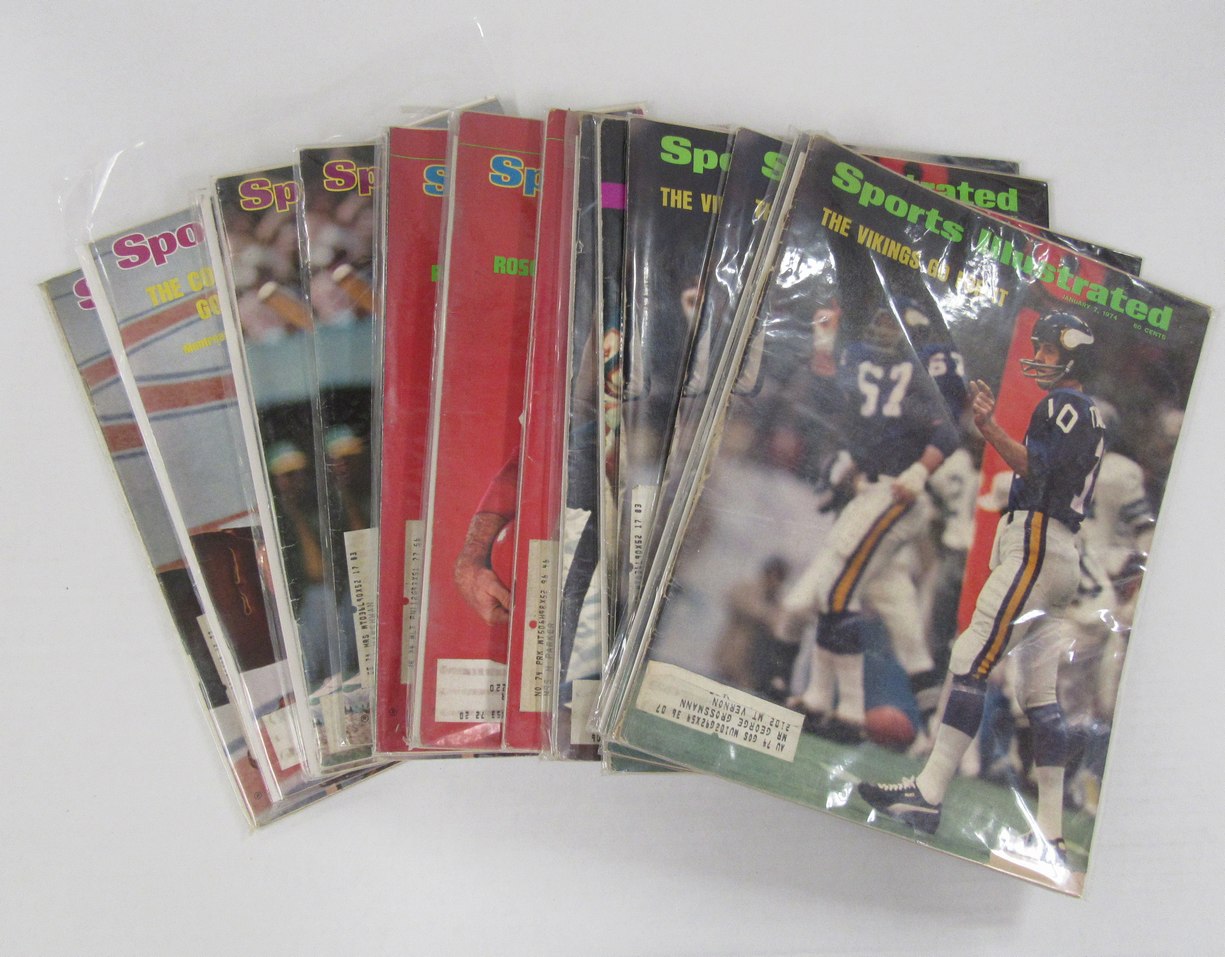 Lot of (21)1974 Sports Illustrated Magazines Aaron 715/Rose/Ali Covers 198096