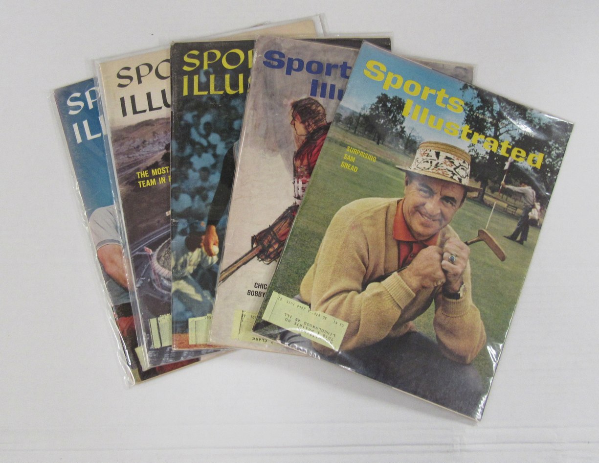 Lot of (18) 1960 Sports Illustrated Magazines Snead/Baseball Issue Covers 198105