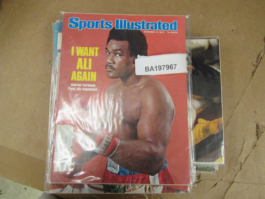 Lot of (12)1975 Sports Illustrated Magazines Foreman/Rose/Nicklaus Covers 197967