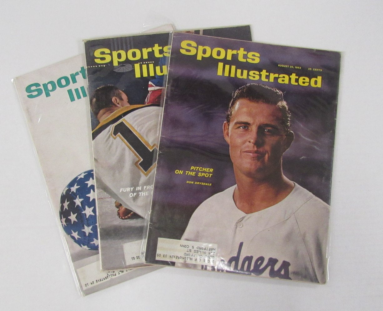 Lot of (12) 1962 Sports Illustrated Magazines Drysdale/62 WS Covers 198097