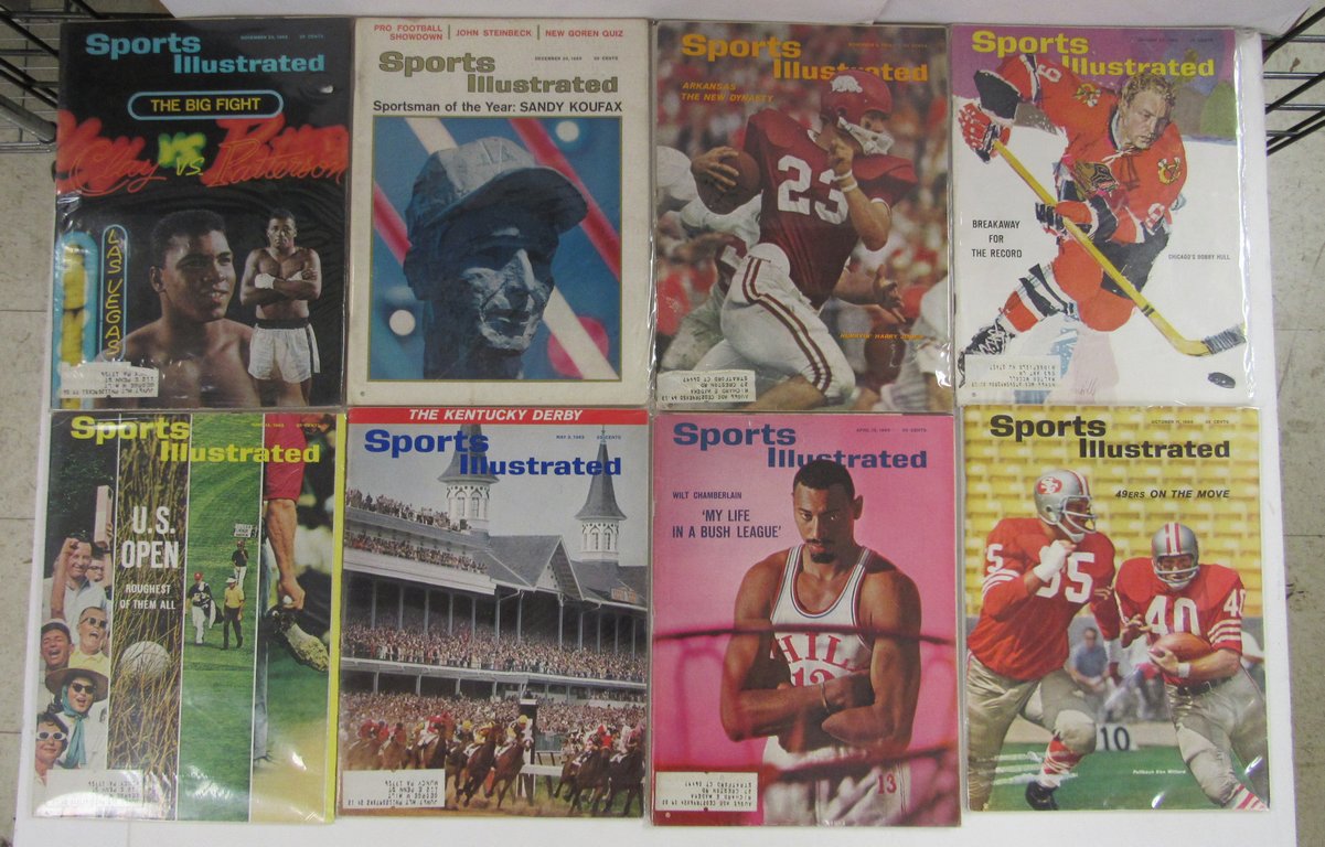 Lot of (33) 1965 Sports Illustrated Magazines Koufax/Chamberlain Covers 197968