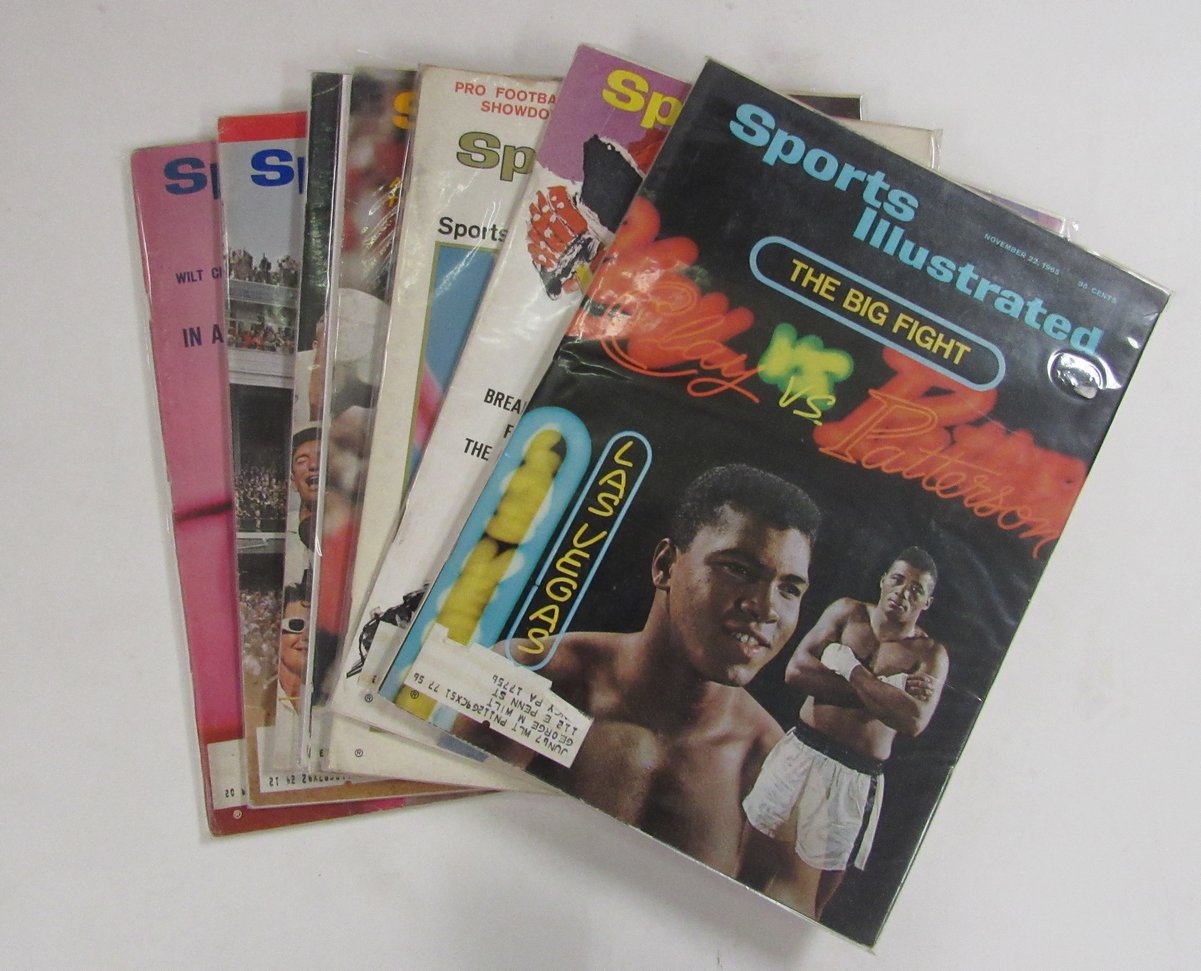 Lot of (33) 1965 Sports Illustrated Magazines Koufax/Chamberlain Covers 197968