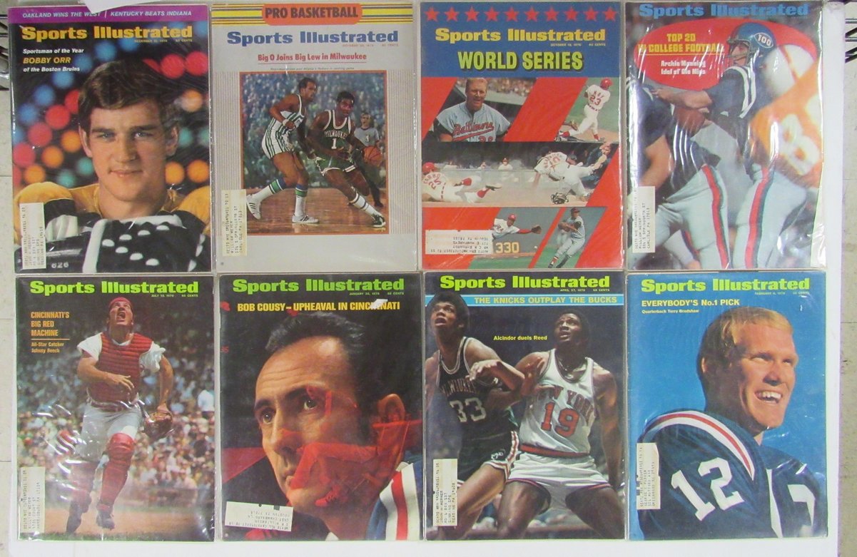 Lot of (36) 1970 Sports Illustrated Magazines Bradshaw 1st Cover 197969
