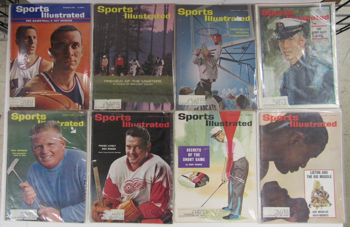 Lot of (25) 1963 Sports Illustrated Magazines Staubach 1st Cover 197970