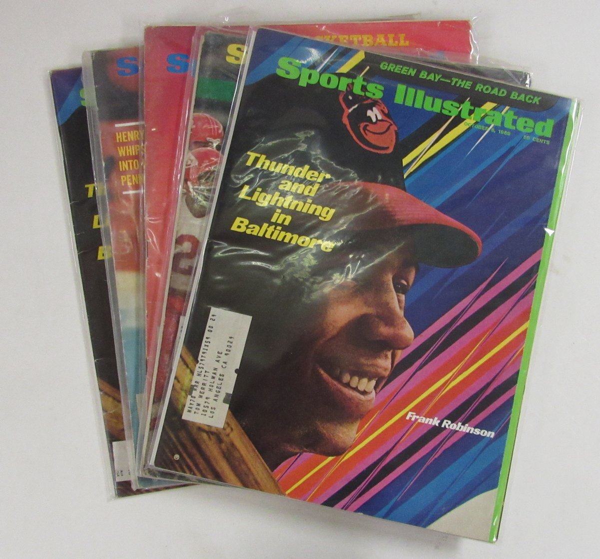 Lot of (35) 1969 Sports Illustrated Magazines Aaron/ Chiefs Covers 197972