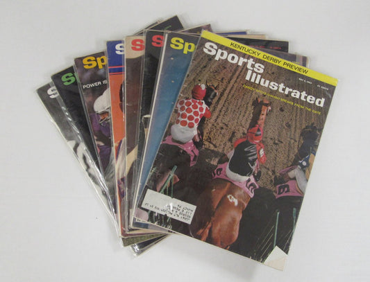 Lot of (8) 1963 Sports Illustrated Magazines Kentucky Derby/Liston Covers 197961