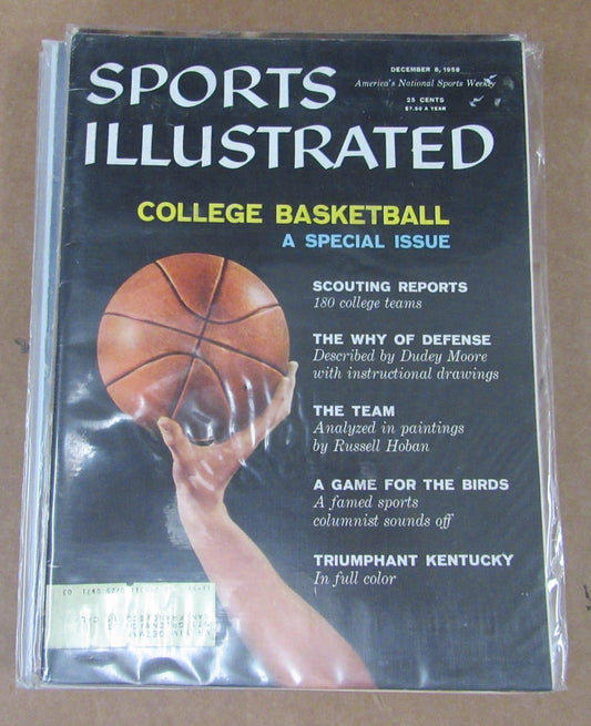 Lot of (11)1958 Sports Illustrated Magazines College Basketball Cover 197958