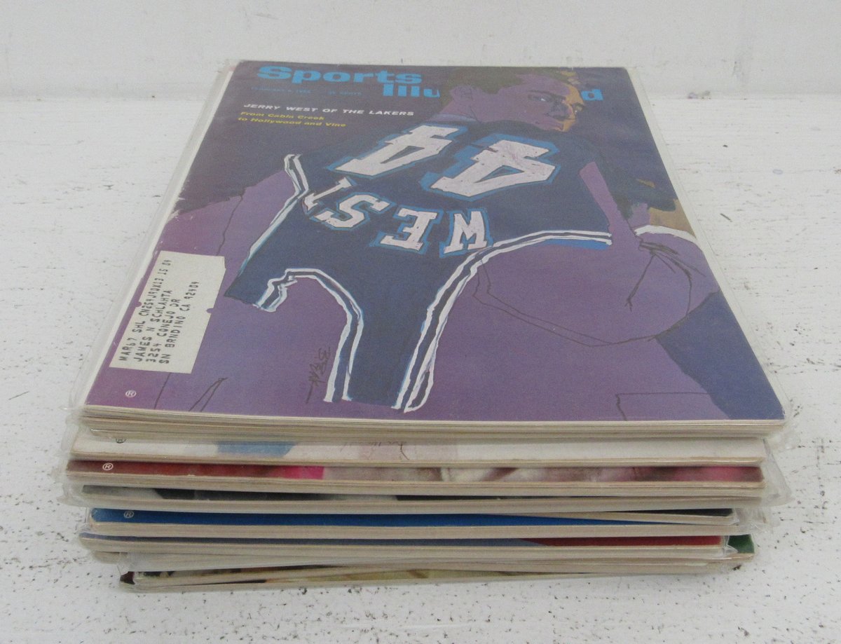 Lot of (20) 1965 Sports Illustrated Magazines Chamberlain/West Covers 198617
