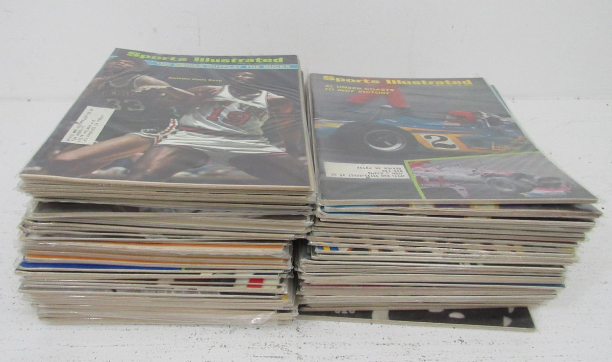 Lot of (62) 1970 Sports Illustrated Magazines Bradshaw 1st Cover/Mays 198620