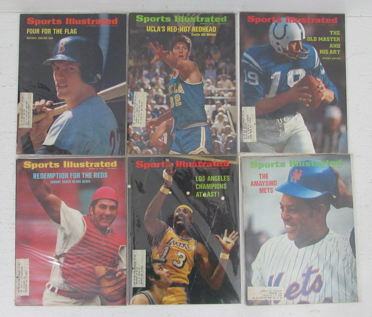 Lot of (39) 1972 Sports Illustrated Magazines Unitas/Bench/Walton Covers 198623