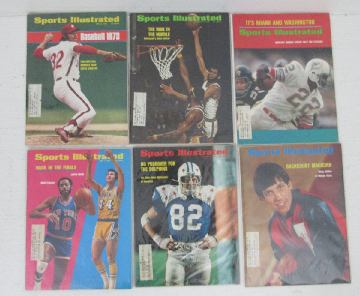 Lot of (51) 1973 Sports Illustrated Magazines Carlton/Frazier Covers 198627