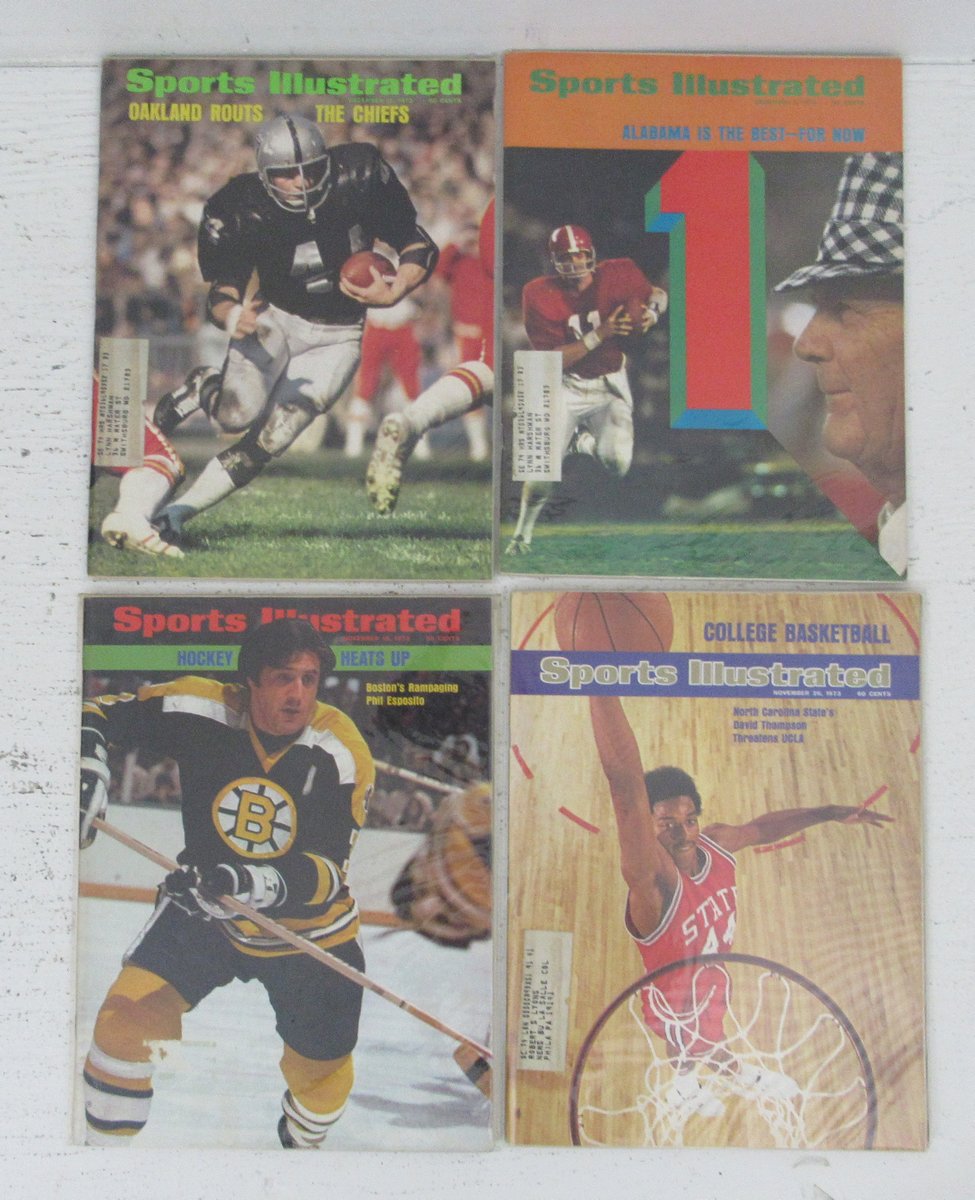 Lot of (40) 1973 Sports Illustrated Magazines Dolphins/Secretariat Covers 198628