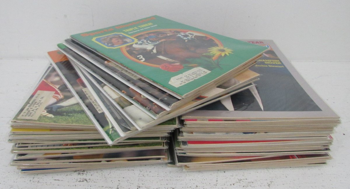Lot of (49) 1973 Sports Illustrated Magazines Swimsuit/Pistol Pete Covers 198629