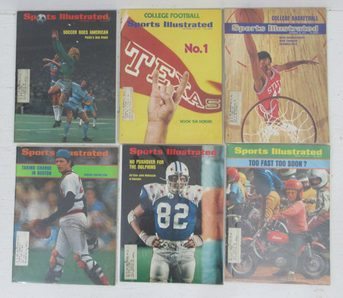Lot of (49) 1973 Sports Illustrated Magazines Swimsuit/Pistol Pete Covers 198629