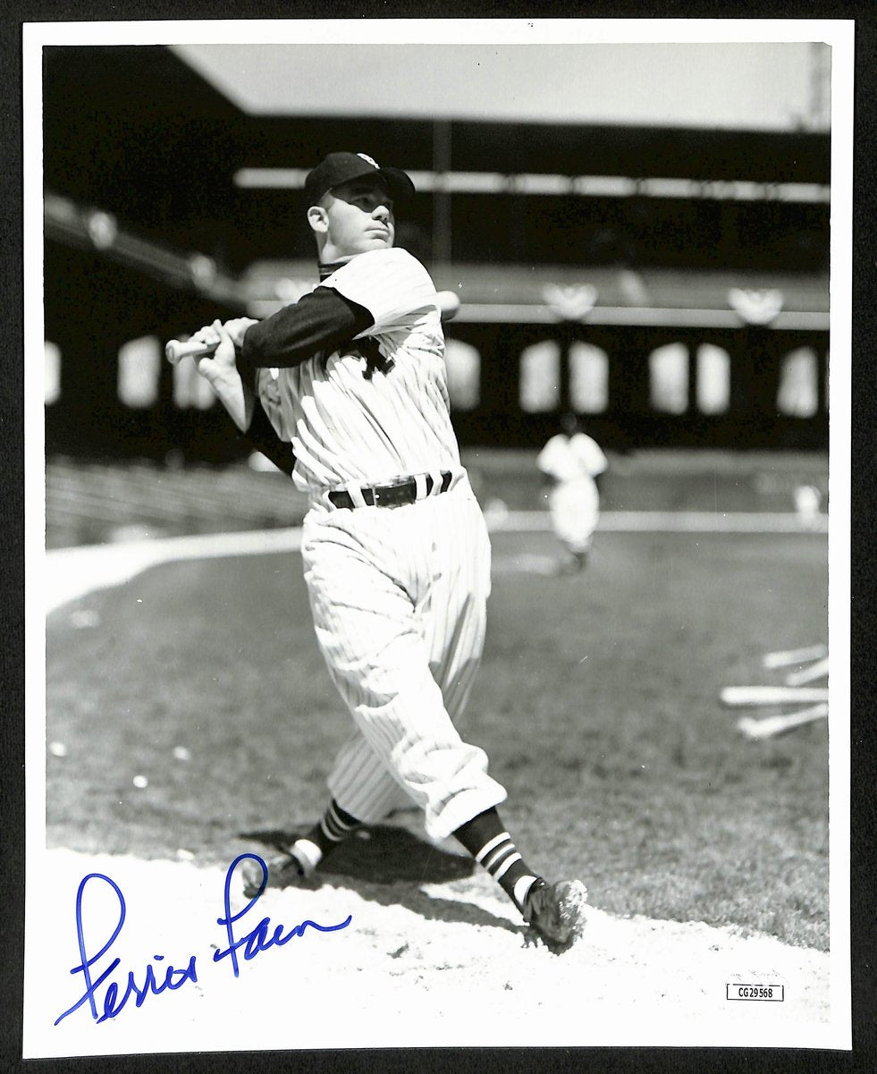 Ferris Fain Philadelphia Athletics d.2001 Signed/Auto B/W  8x10 Photo JSA 197914